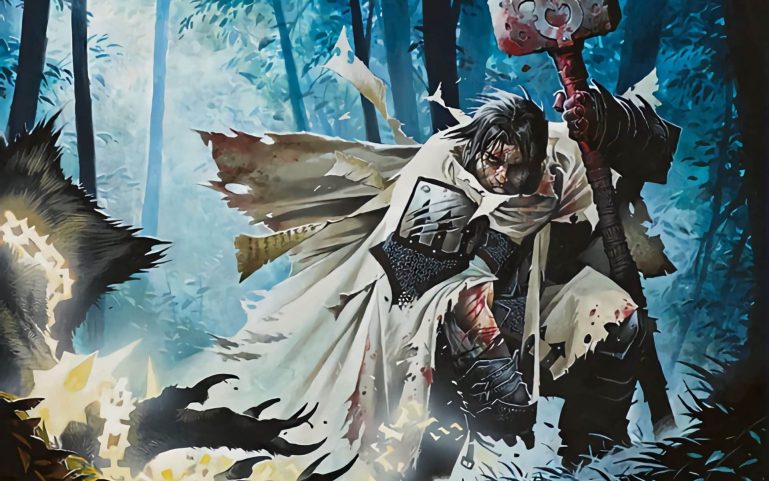 5e Cleric turning undead with holy energy