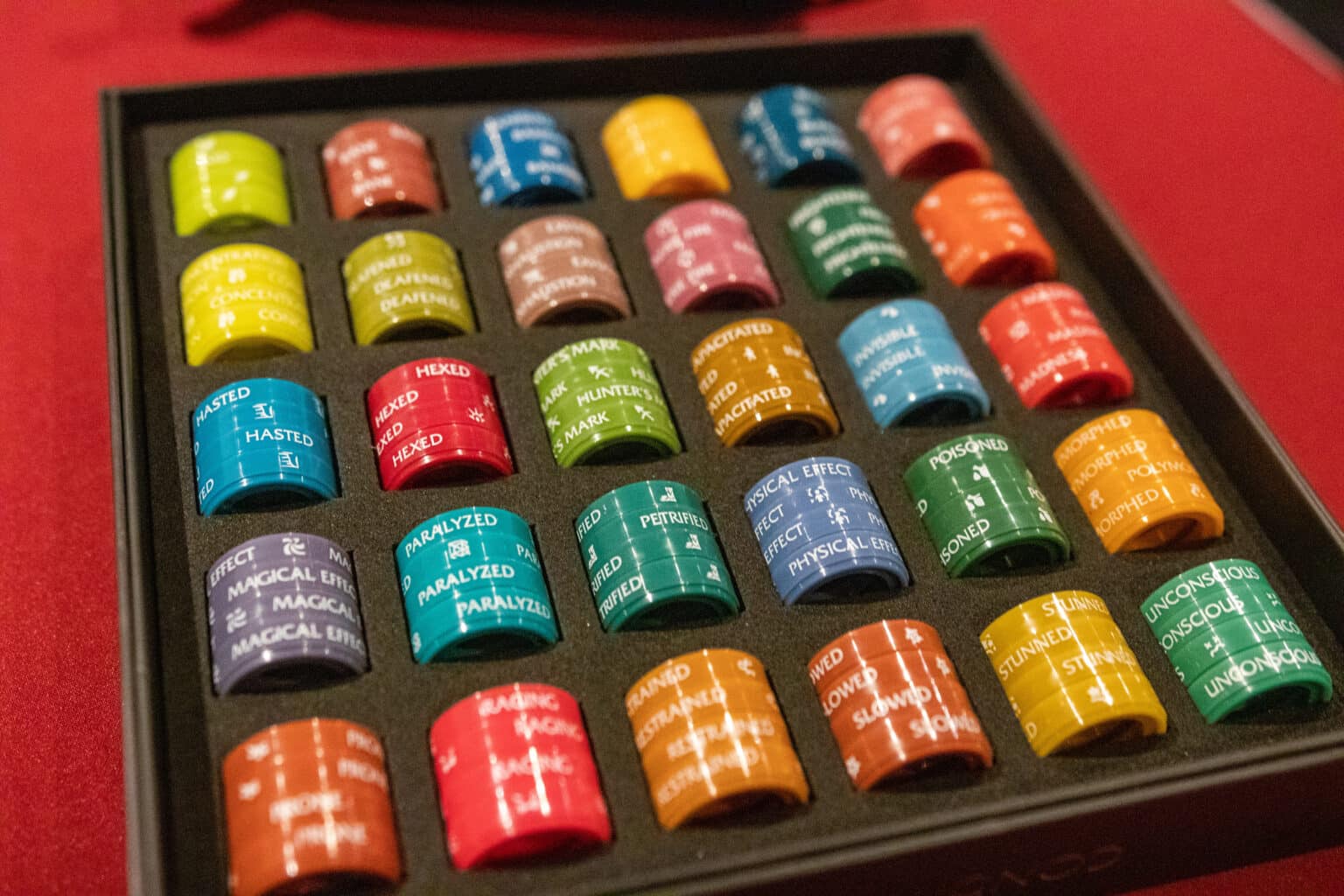 Wasted Wizard Product Spotlight: Stackable DnD Condition Rings | Arcane Eye